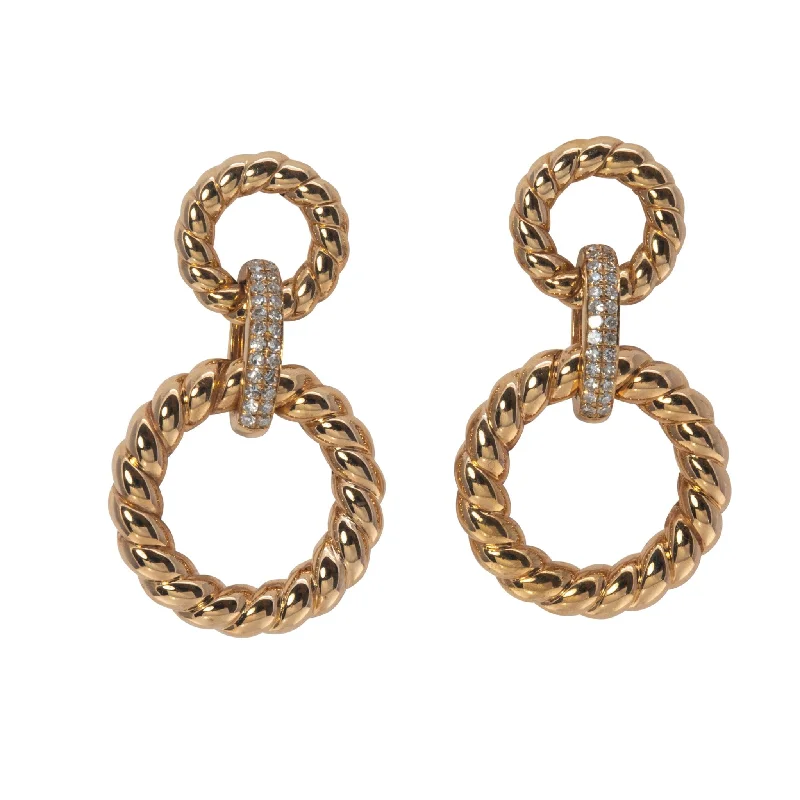 Huge Markdowns On Premium Jewelry Styles 14K Yellow Gold Diamond Double Drop Earrings Huge Markdowns On Premium Jewelry Styles 14K Yellow Gold Diamond Double Drop Earrings