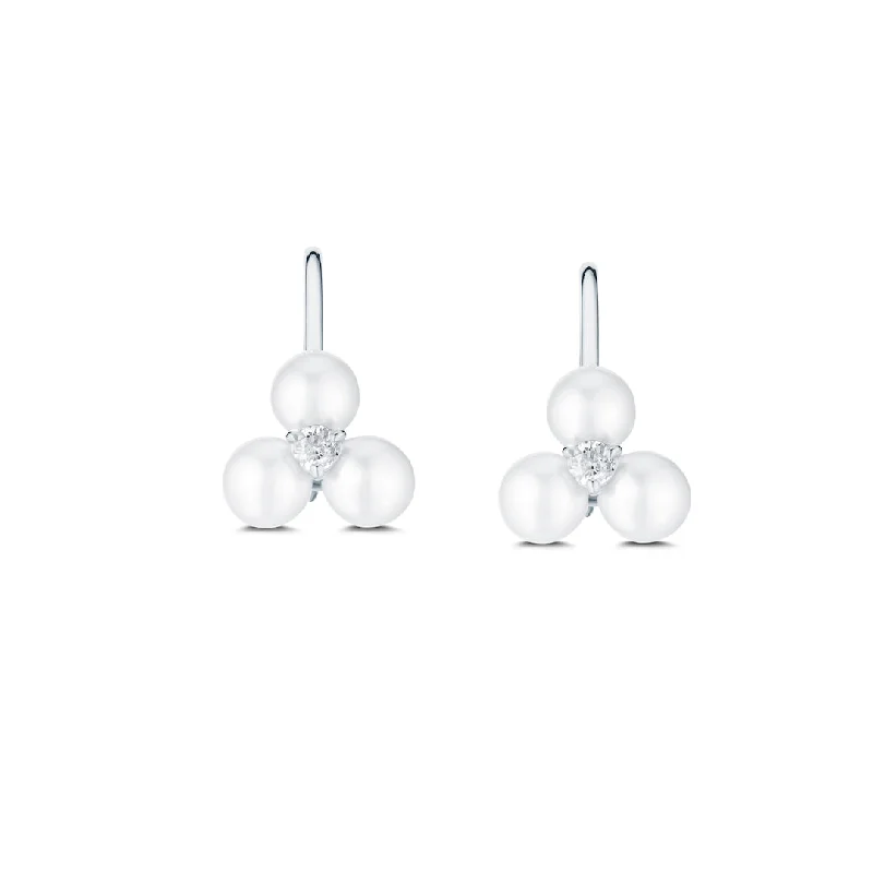 Limited-Time Offer On Elegant Jewelry Pieces South Sea Pearl Trio & Diamond Drop Earrings
