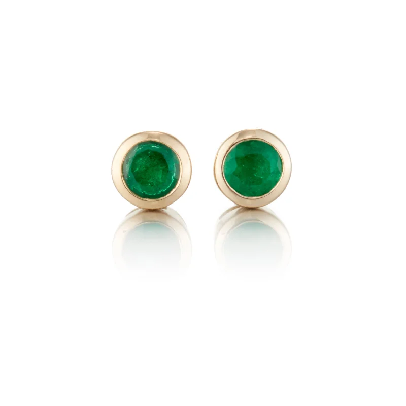 Jewelry Clearance Sale – Final Reductions Mini Dot Earrings in Emeralds