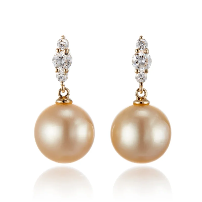 Limited-Time Jewelry Sale – Elegant Styles At Less Orion Earrings in Golden South Sea Pearls & Diamonds Limited-Time Jewelry Sale – Elegant Styles At Less Orion Earrings in Golden South Sea Pearls & Diamonds