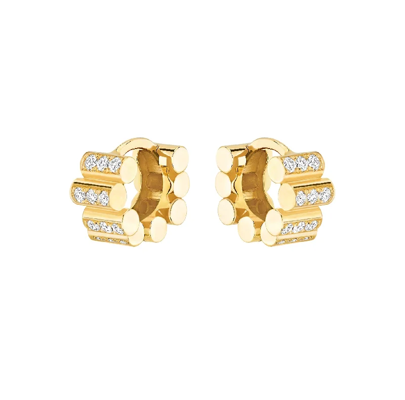 Exclusive Gemstone Jewelry At Special Prices Edge paved Hoops mini