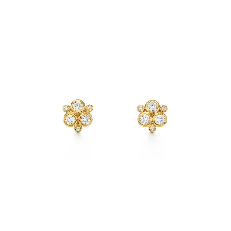 Celebrate With Sparkle – Jewelry Sale Now Live 18K Classic Diamond Trio Earrings