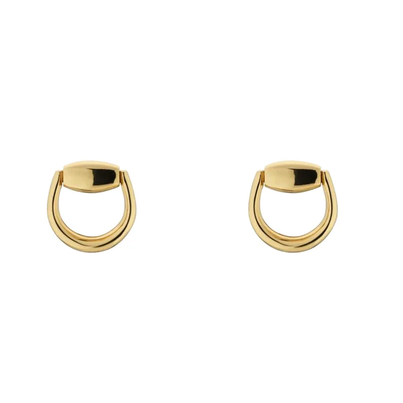 Handcrafted Jewelry Sale – Unique Designs At Low Prices 18k Yellow Gold Horsebit Earrings Handcrafted Jewelry Sale – Unique Designs At Low Prices 18k Yellow Gold Horsebit Earrings