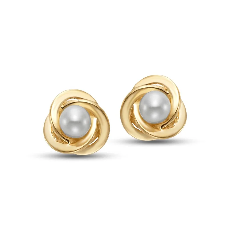 Trending Jewelry Now At Unbeatable Prices 3mm Pearl Knot Earrings