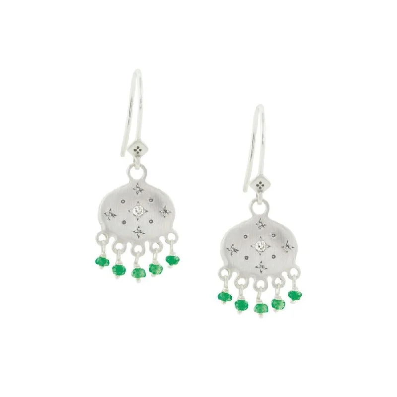 Buy More, Save More On Stunning Jewelry Designs Emerald & Diamond New Moon Earrings