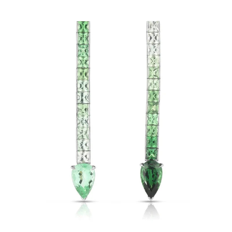 Personalized Jewelry At Special Discount Rates Tourmaline & Tsavorite Earrings