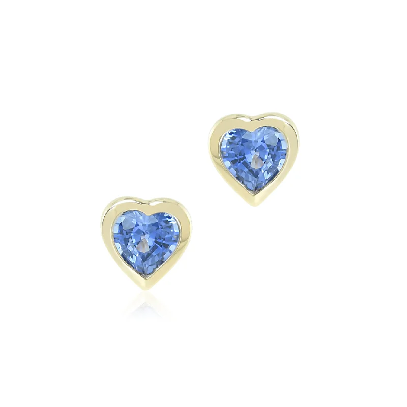 Luxury Jewelry Now At Special Promotional Rates Sapphire Heart Earrings