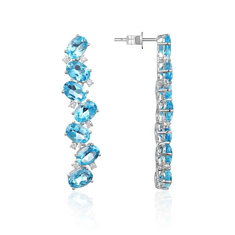 Exclusive Jewelry Sale – Limited-Time Discounts Blue Topaz & Diamond Cascade Drop 14K White Gold Earrings Exclusive Jewelry Sale – Limited-Time Discounts Blue Topaz & Diamond Cascade Drop 14K White Gold Earrings