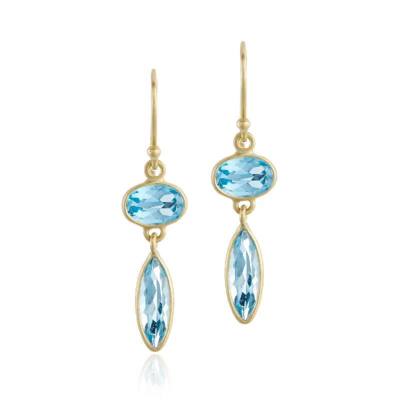 Exclusive Jewelry Offers – Sparkle For Less Blue Topaz Marquis Daisy Petal Earrings Exclusive Jewelry Offers – Sparkle For Less Blue Topaz Marquis Daisy Petal Earrings