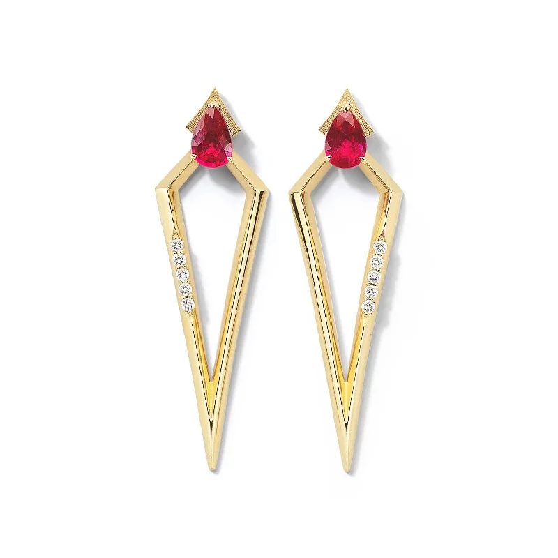 Best Jewelry Sale Prices – Limited-Time Offer Bremer Jewelry Pear Shaped Rubies and Diamonds Drop Earrings in 18K Yellow Gold (1.06ctw) Best Jewelry Sale Prices – Limited-Time Offer Bremer Jewelry Pear Shaped Rubies and Diamonds Drop Earrings in 18K Yellow Gold (1.06ctw)