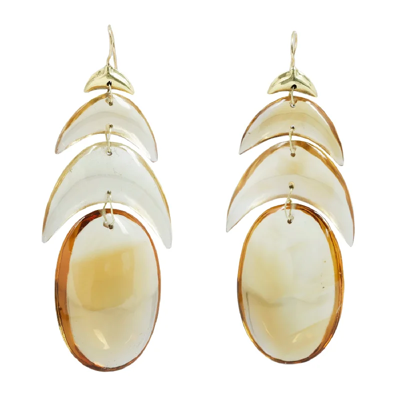 Flash Sale On Exquisite Jewelry – Don't Miss Out Citrine Peacock Earrings