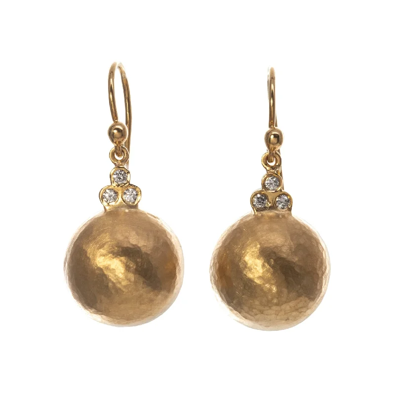 Grab Stylish Jewelry Before The Sale Ends Diamond 14K Yellow Gold Satin Finish Round Drop Earrings Grab Stylish Jewelry Before The Sale Ends Diamond 14K Yellow Gold Satin Finish Round Drop Earrings