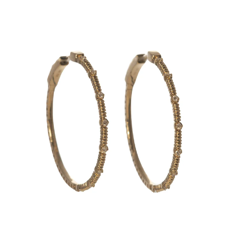 Exclusive Jewelry Offers – Shine For Less Diamond Station 14K Yellow Gold Flex Hoop Earrings Exclusive Jewelry Offers – Shine For Less Diamond Station 14K Yellow Gold Flex Hoop Earrings