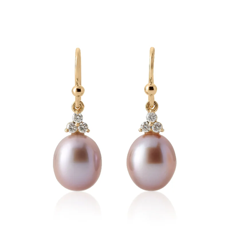 Premium Jewelry Now Available At Special Discounts Madison Drop Earrings in Pink Pearls & Diamonds Premium Jewelry Now Available At Special Discounts Madison Drop Earrings in Pink Pearls & Diamonds