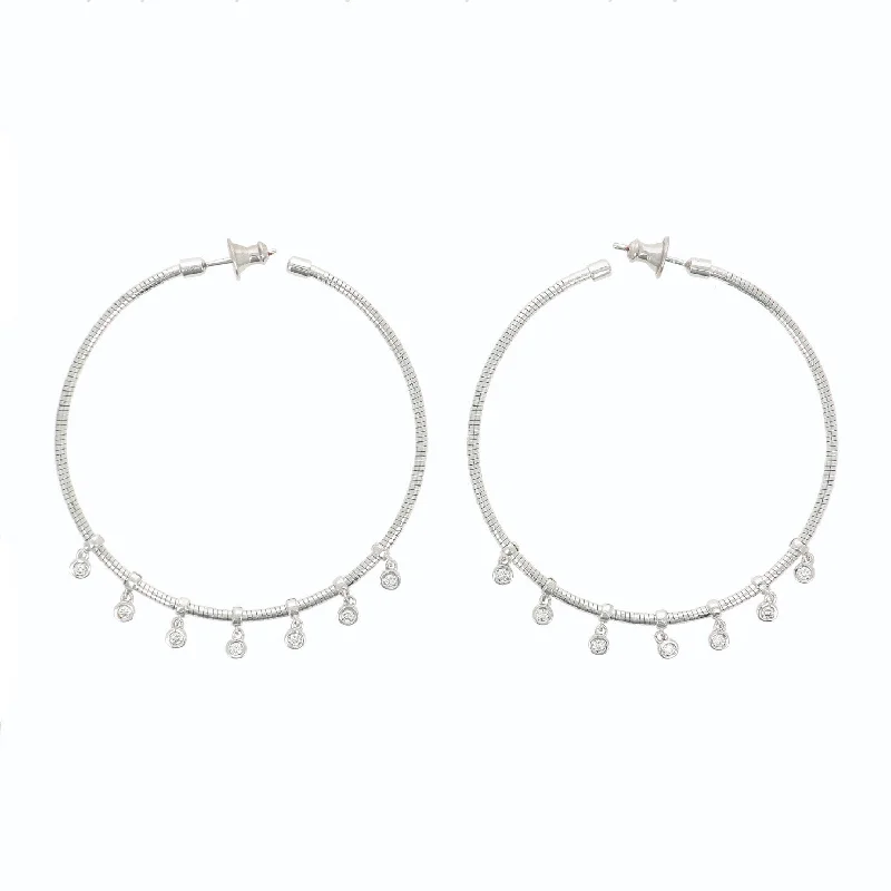 Elevate Your Jewelry Collection With Limited-Time Savings Sterling Silver & Diamond Hoop Earrings Elevate Your Jewelry Collection With Limited-Time Savings Sterling Silver & Diamond Hoop Earrings