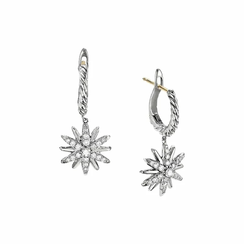 Shop Stylish Jewelry Now And Save Big Starburst Drop Earrings with Diamonds