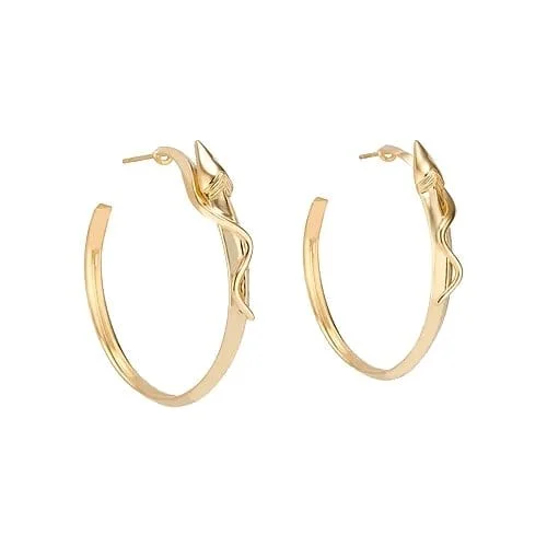 Personalized Jewelry At Special Discount Rates Medium Snake Hoops