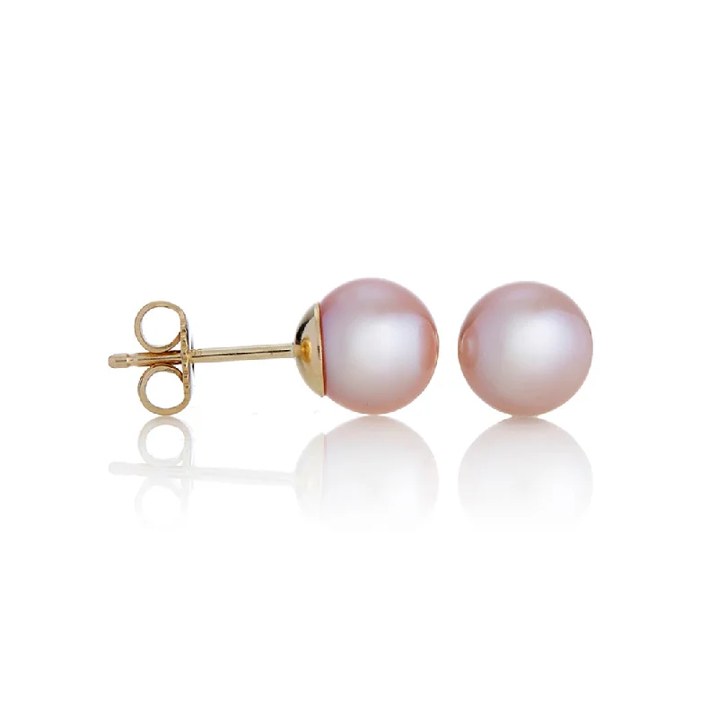 Luxury Jewelry At Unbeatable Discounts Child's 5mm Pink Pearl Earrings
