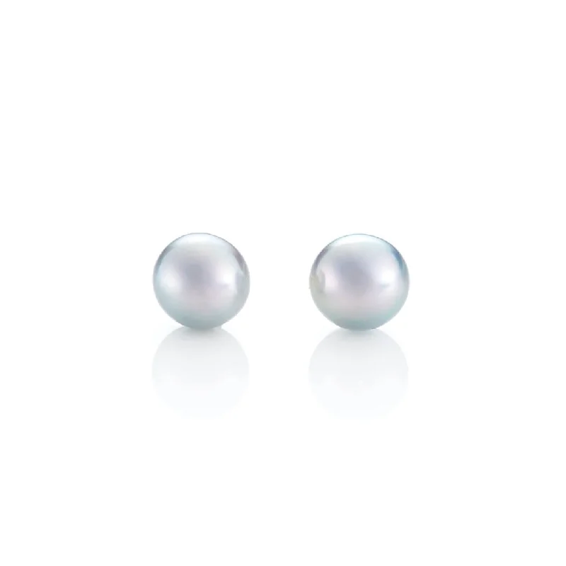 Your Dream Jewelry At Dream Prices – Shop Now 6mm Silver Blue Akoya Pearl Earrings