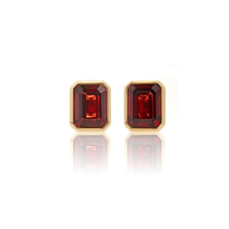 Unmissable Jewelry Clearance – Final Reductions Bezel-Set Garnet Earrings
