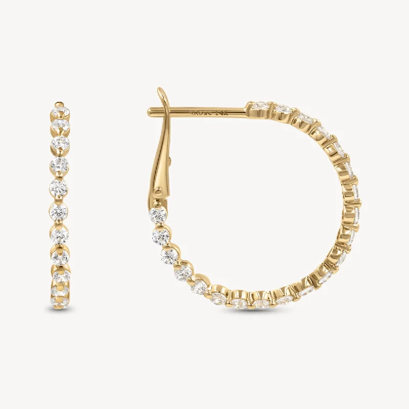 Best Jewelry Sale Prices – Limited-Time Offer Floating Diamond Hoops