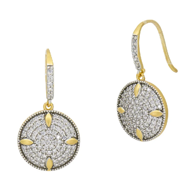 Affordable Luxury Jewelry For Every Occasion Freida Rothman Petals & Pavé Disc Earrings Affordable Luxury Jewelry For Every Occasion Freida Rothman Petals & Pavé Disc Earrings