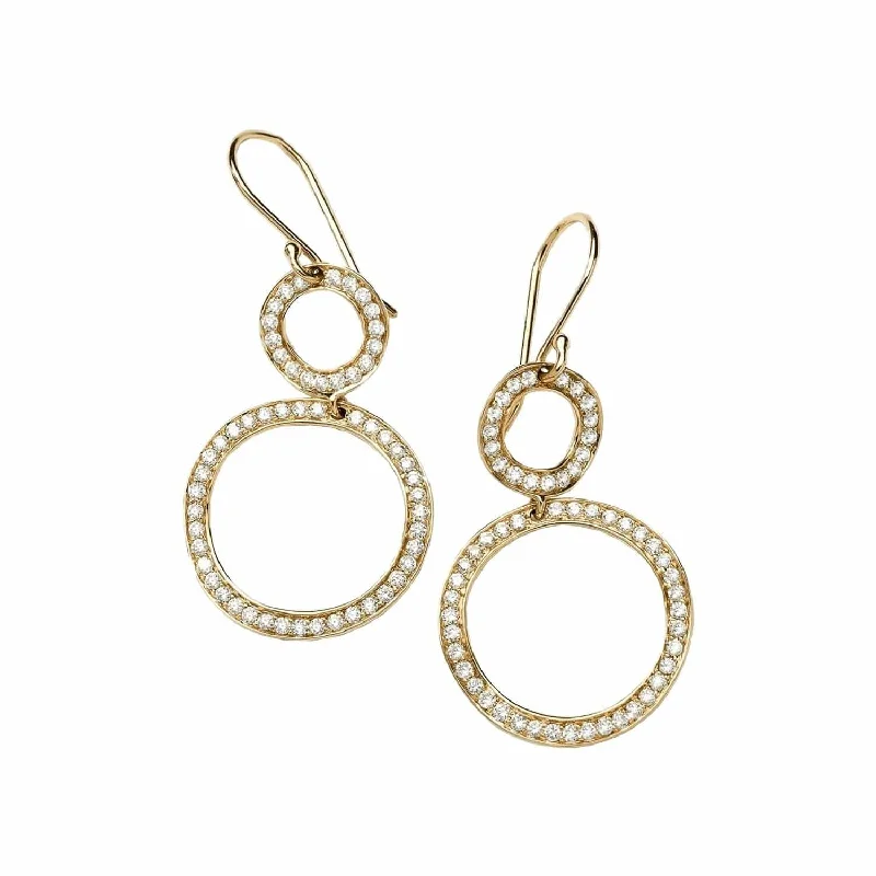 Discounted Jewelry For A Glamorous Look Mini Snowman Earrings with Diamonds