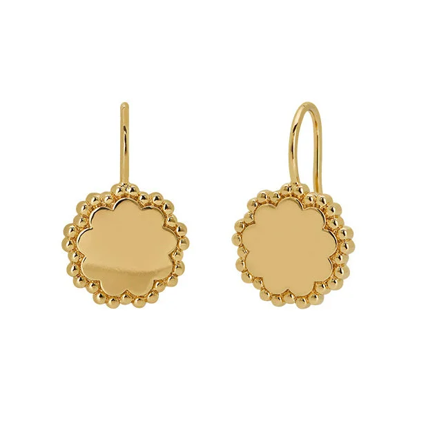High-Quality Gemstone Jewelry For Special Occasions Goldbug Scalloped Drop Earrings High-Quality Gemstone Jewelry For Special Occasions Goldbug Scalloped Drop Earrings