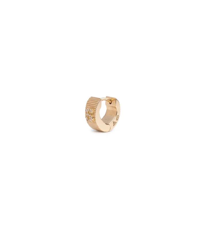 Stunning Jewelry At A Fraction Of The Price Initials & Numbers : Initial Huggie Earring Stunning Jewelry At A Fraction Of The Price Initials & Numbers : Initial Huggie Earring