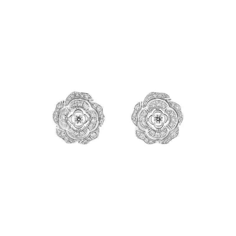 Premium Jewelry, Premium Discounts – Act Fast Bouton de Camélia Earrings