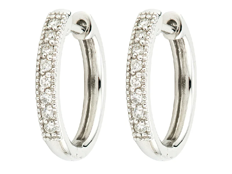 Customized Silver Jewelry For Unique Style Jude Frances Camelia Hoop Earrings