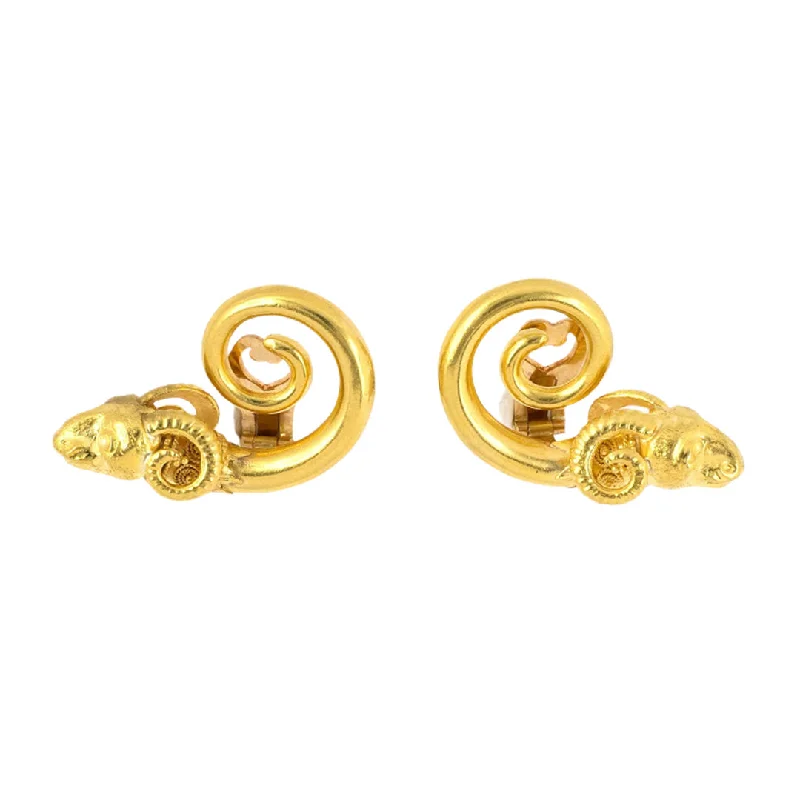 Seasonal Jewelry Clearance – Best Styles At The Lowest Prices Lalaounis Carved Rams Head Earrings Seasonal Jewelry Clearance – Best Styles At The Lowest Prices Lalaounis Carved Rams Head Earrings