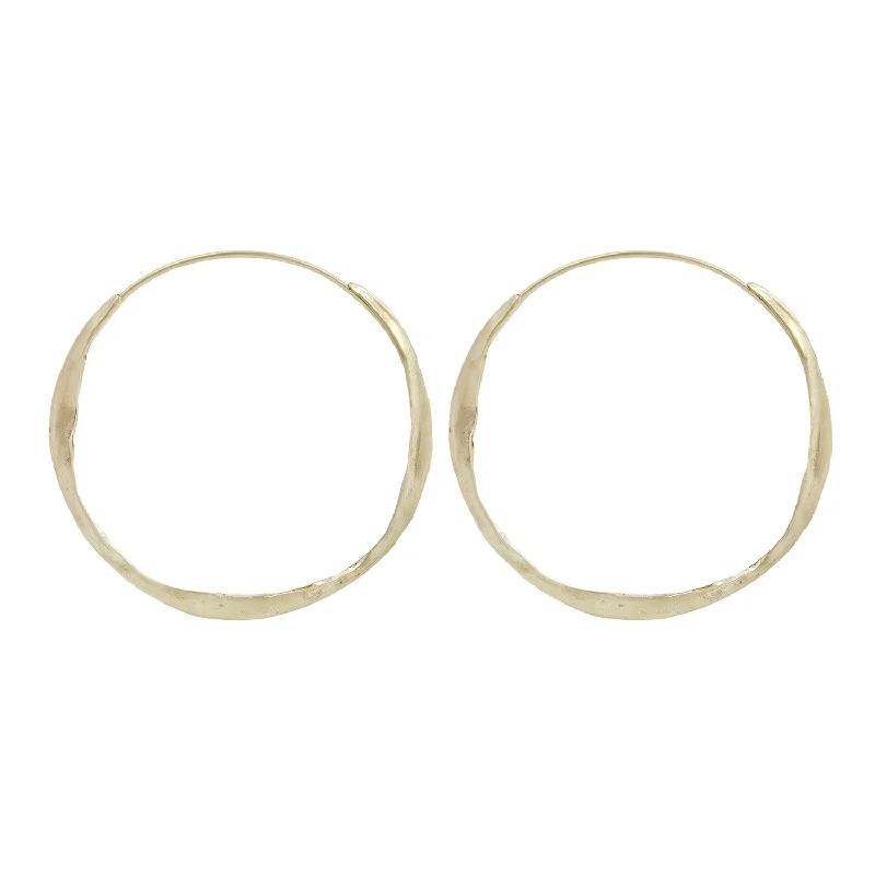 Shop Elegant Jewelry At Unbeatable Prices Large Gold Crinkle Hoops