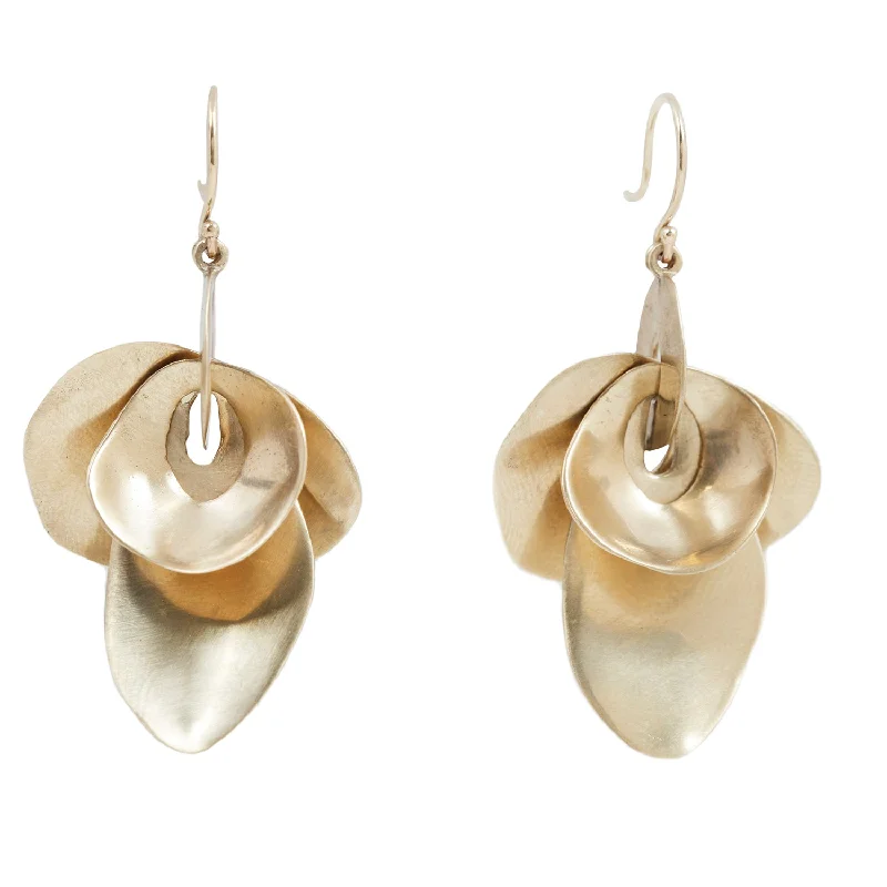 Affordable Luxury Jewelry For Every Occasion Large Gold Orchid Earrings