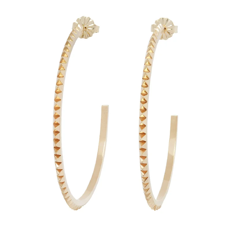 Sparkle On A Budget – Fine Jewelry For Less Large Pyramid Hoops