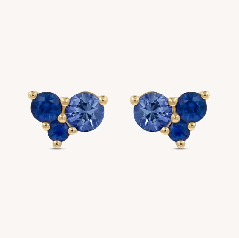 Shop Stylish Jewelry Now And Save Big Large Sapphire Ocean Trio Studs
