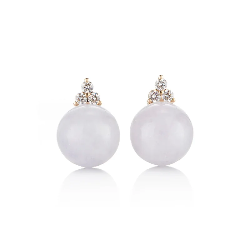 Affordable Luxury Jewelry – Style At A Great Price Madison Earrings in Lavender Jade & Diamonds Affordable Luxury Jewelry – Style At A Great Price Madison Earrings in Lavender Jade & Diamonds