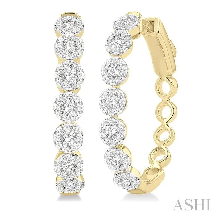 Personalized Engraved Jewelry For Meaningful Gifts LOVEBRIGHT ESSENTIAL DIAMOND HOOP EARRINGS Personalized Engraved Jewelry For Meaningful Gifts LOVEBRIGHT ESSENTIAL DIAMOND HOOP EARRINGS
