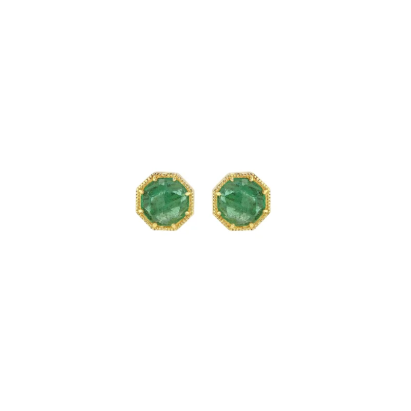 Handcrafted Jewelry Sale – Unique Designs At Low Prices Maman Crown Bezel Emerald Earrings Handcrafted Jewelry Sale – Unique Designs At Low Prices Maman Crown Bezel Emerald Earrings