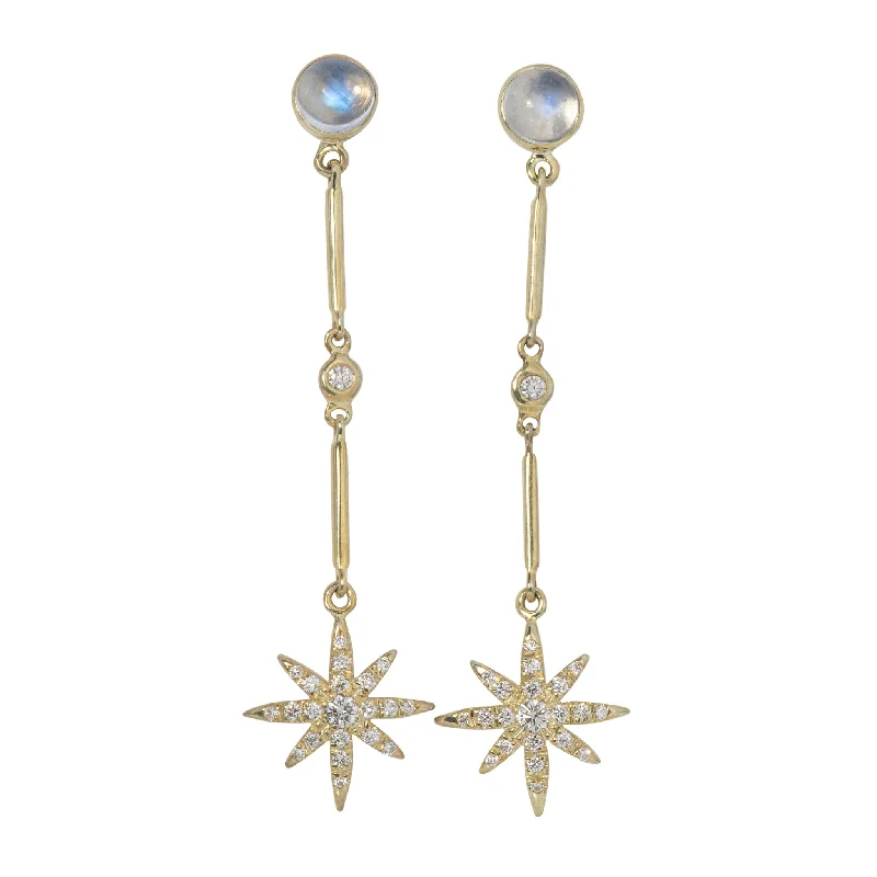Elegant Necklaces And Bracelets At Limited-Time Offers Mazza Moonstone & Diamond Starburst Drop 14K Gold Earrings Elegant Necklaces And Bracelets At Limited-Time Offers Mazza Moonstone & Diamond Starburst Drop 14K Gold Earrings