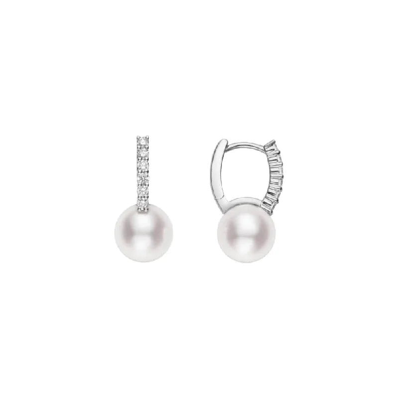 Huge Savings On Timeless Jewelry Collections Classic Elegance Akoya Pearl & Diamond Earrings Huge Savings On Timeless Jewelry Collections Classic Elegance Akoya Pearl & Diamond Earrings