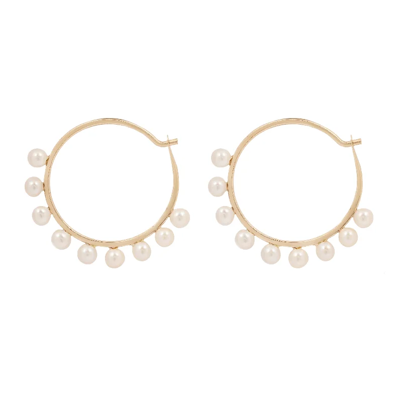 Luxury Meets Affordability – Jewelry Sale Now Live Mini Pearl Halo Hoops