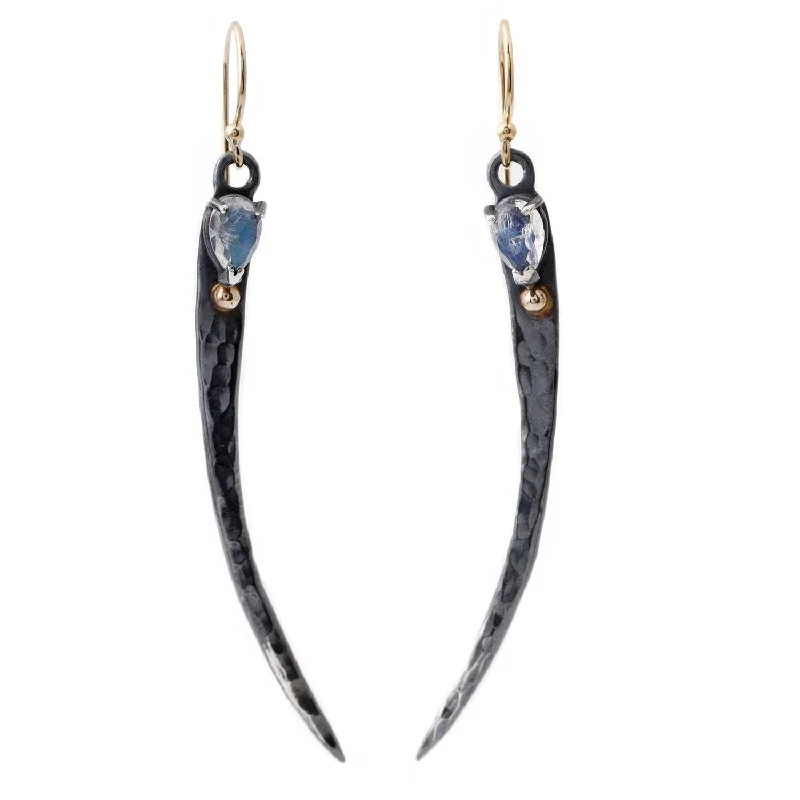 Flash Sale On Stunning Jewelry – Don't Miss Out Moonstone Feather Earrings