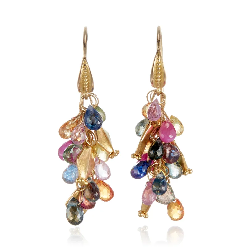 Luxury Jewelry Sale – Elegant Styles At Unbeatable Prices Multi-Color Sapphire Briolette Earrings