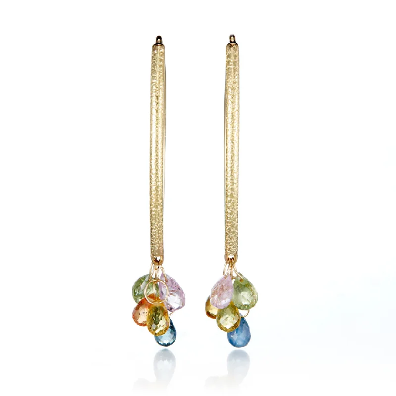 Dainty And Elegant Jewelry Now At Reduced Prices Multi-Color Sapphire Navette Earrings Dainty And Elegant Jewelry Now At Reduced Prices Multi-Color Sapphire Navette Earrings