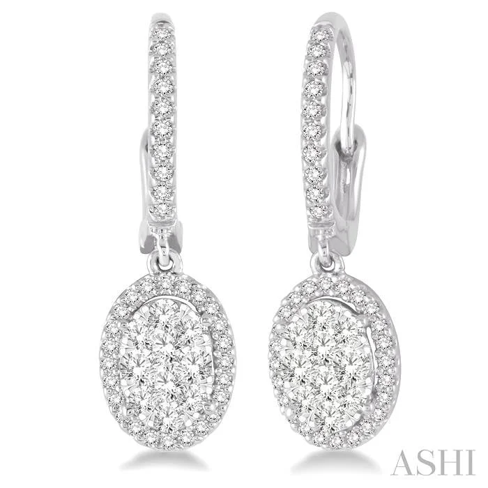 Special Deals On Handcrafted And Designer Jewelry OVAL SHAPE HALO LOVEBRIGHT ESSENTIAL DIAMOND EARRINGS Special Deals On Handcrafted And Designer Jewelry OVAL SHAPE HALO LOVEBRIGHT ESSENTIAL DIAMOND EARRINGS