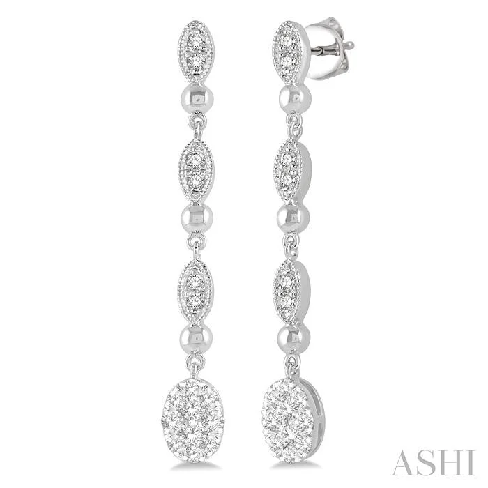 Affordable Glamour – Premium Jewelry At Special Prices OVAL SHAPE LOVEBRIGHT DIAMOND LONG EARRINGS Affordable Glamour – Premium Jewelry At Special Prices OVAL SHAPE LOVEBRIGHT DIAMOND LONG EARRINGS
