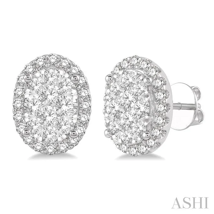 Shop Trending Jewelry With Exclusive Savings OVAL SHAPE HALO LOVEBRIGHT ESSENTIAL DIAMOND EARRINGS Shop Trending Jewelry With Exclusive Savings OVAL SHAPE HALO LOVEBRIGHT ESSENTIAL DIAMOND EARRINGS