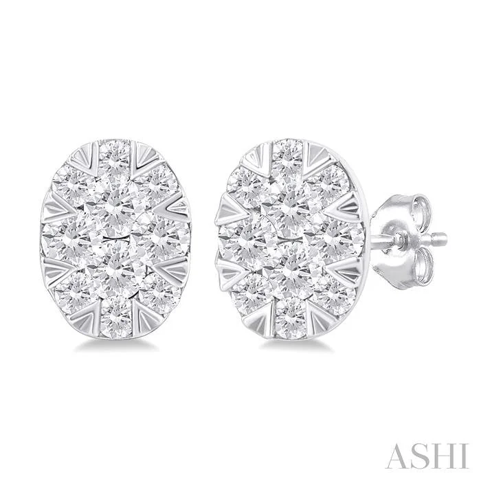 Shop Stylish Jewelry Now And Save Big OVAL SHAPE LOVEBRIGHT PETITE DIAMOND FASHION EARRINGS Shop Stylish Jewelry Now And Save Big OVAL SHAPE LOVEBRIGHT PETITE DIAMOND FASHION EARRINGS