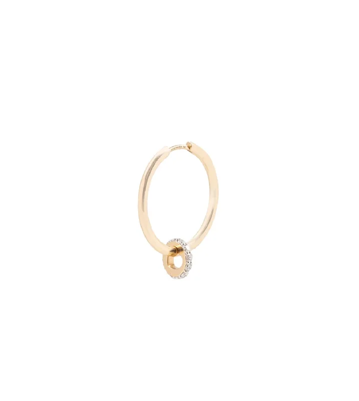 Premium Diamond Jewelry At Once-In-A-Lifetime Discounts Pave Diamond Edge Heart Beat : Medium Hoop Earring Premium Diamond Jewelry At Once-In-A-Lifetime Discounts Pave Diamond Edge Heart Beat : Medium Hoop Earring
